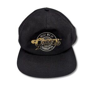 Vintage Cheers Charlotte Hat Snapback Black Embroidered‎ Bar Logo Cap Sportcap